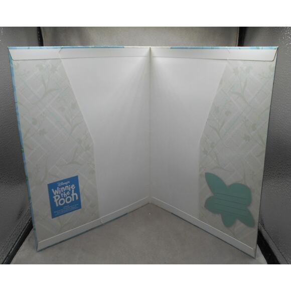 Disney's Winnie the Pooh Folder Vintage Pen-Tab Unpunched Friends in Garden - Picture 3 of 7